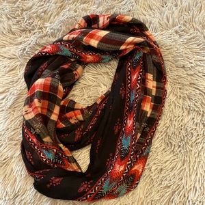 Red infinity scarf